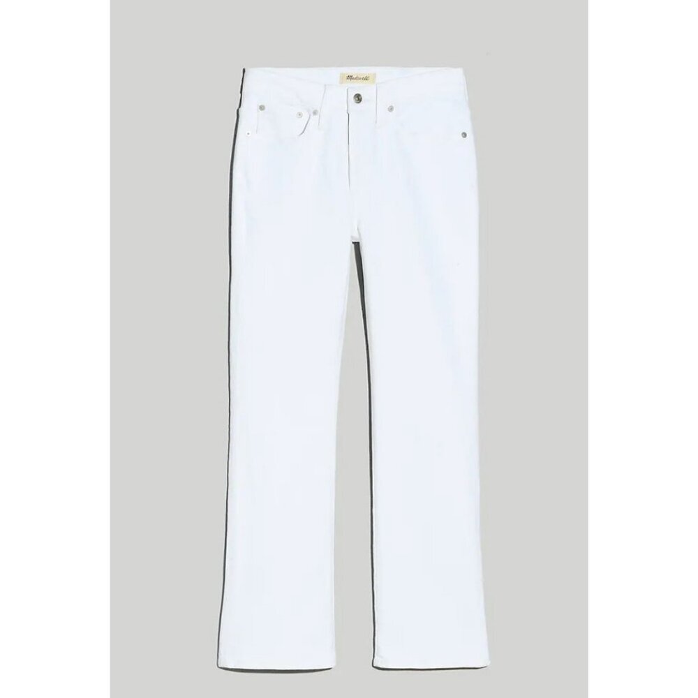 Madewell $128 Kick Out Crop jeans in Pure White Size 32 NI961